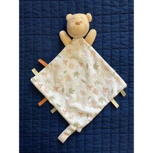 Disney Baby Winnie the Pooh Lovey Fall Leaves Leaf Plush Security Blanket